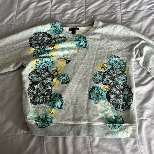 J crew crop top sweatshirt